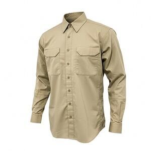 First Tactical  V2 Shirt Mens Large Beige Long Sleeve New Polyester Blend
